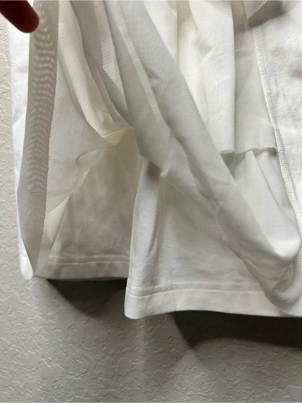 Lululemon White Racerback Ruffle Back Tank Top